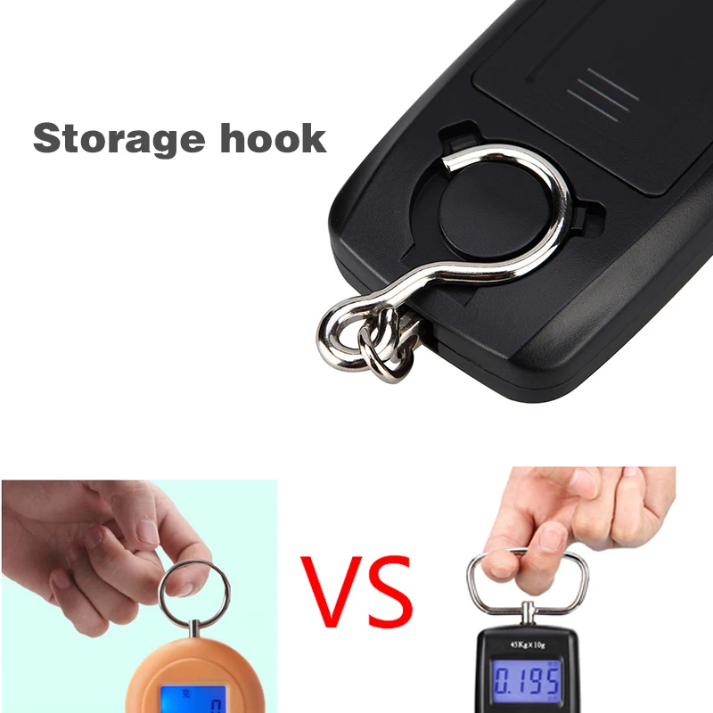 4 цвета 45 кг PortableMini цифровые весы двойную точность высокое качество ЖК-дисплей Дисплей Подсветка Чемодан весы с одной главной балкой с крючком для подвешивания