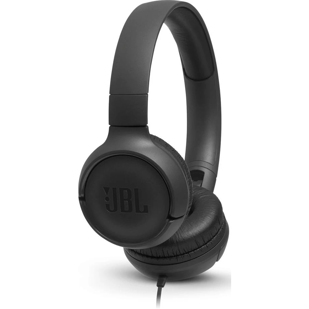 Гарнитура накладные JBL T500 1.187м черный проводные