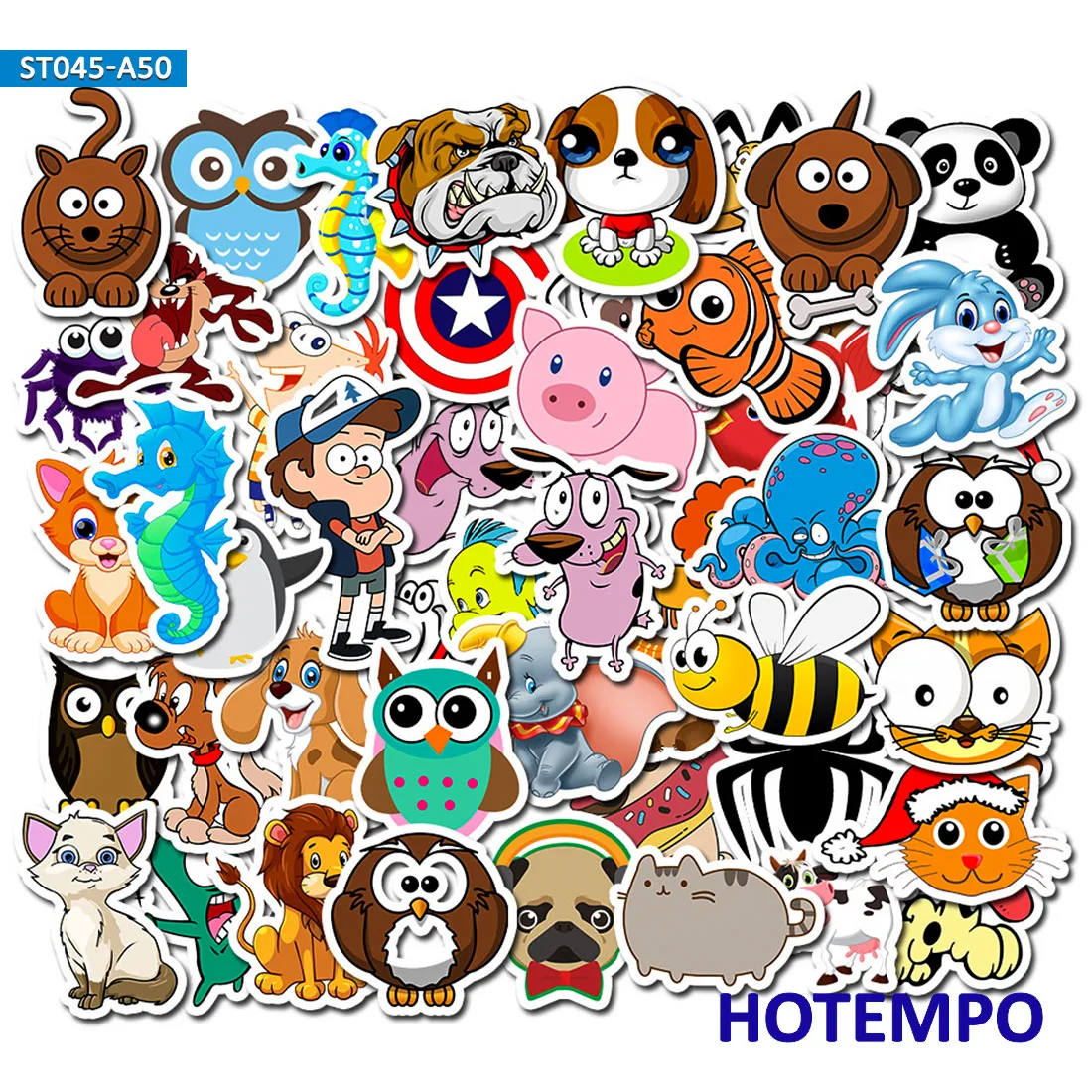 50 шт kawaii животные мультфильм милые наклейки для детей Девочка Дети Учительская школа подарок DIY письмо дневник в стиле Скрапбукинг наклейки