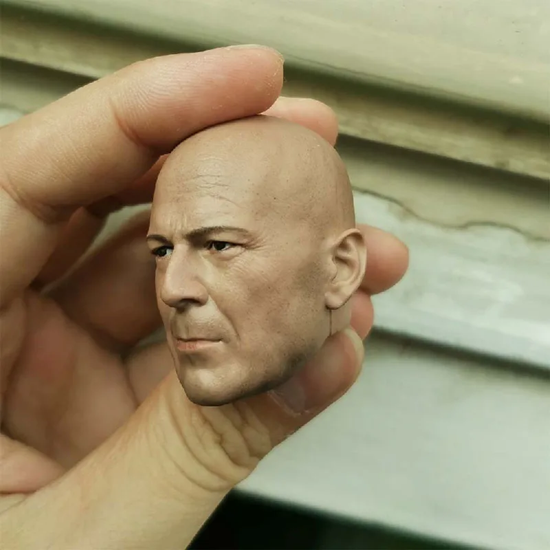 1/6 ブルース・ウィリスヘッドスカルプトモデルハゲ俳優ヘッド