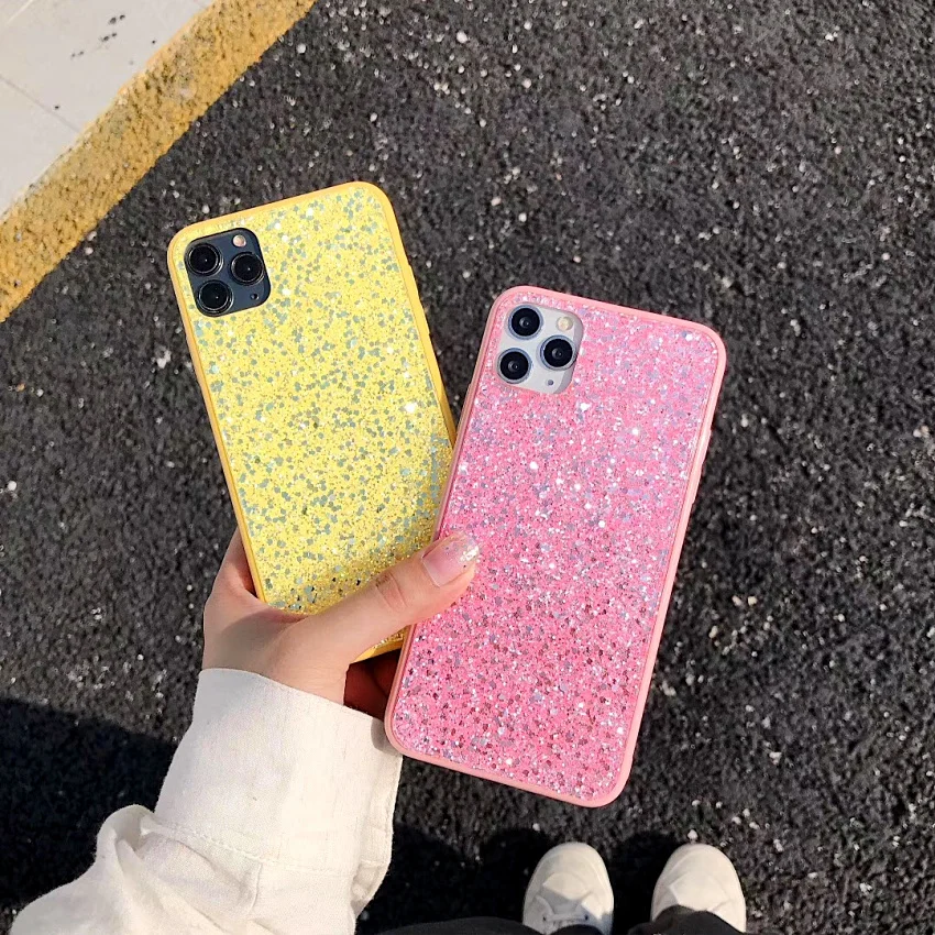 MIKE KLARKE MK.81 Phone Case For iPhone 11 Pro Max X XR XS Max 7 8 Plus SE 2020 Luxury Bling Glitter Shining Flash Powder Cases (3)