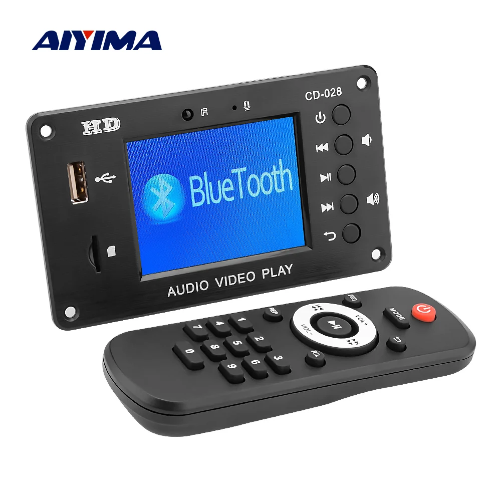 Музыкальный аудио декодер AIYIMA Bluetooth 5 0 MP3 AUX USB TF-карта FM-радио декодирующий модуль