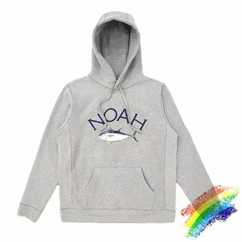 

Fish Printing Noah Hoodie Men Women Hooded 1:1 High Quality Casual Sweatshirts NOAH Fish Pullover