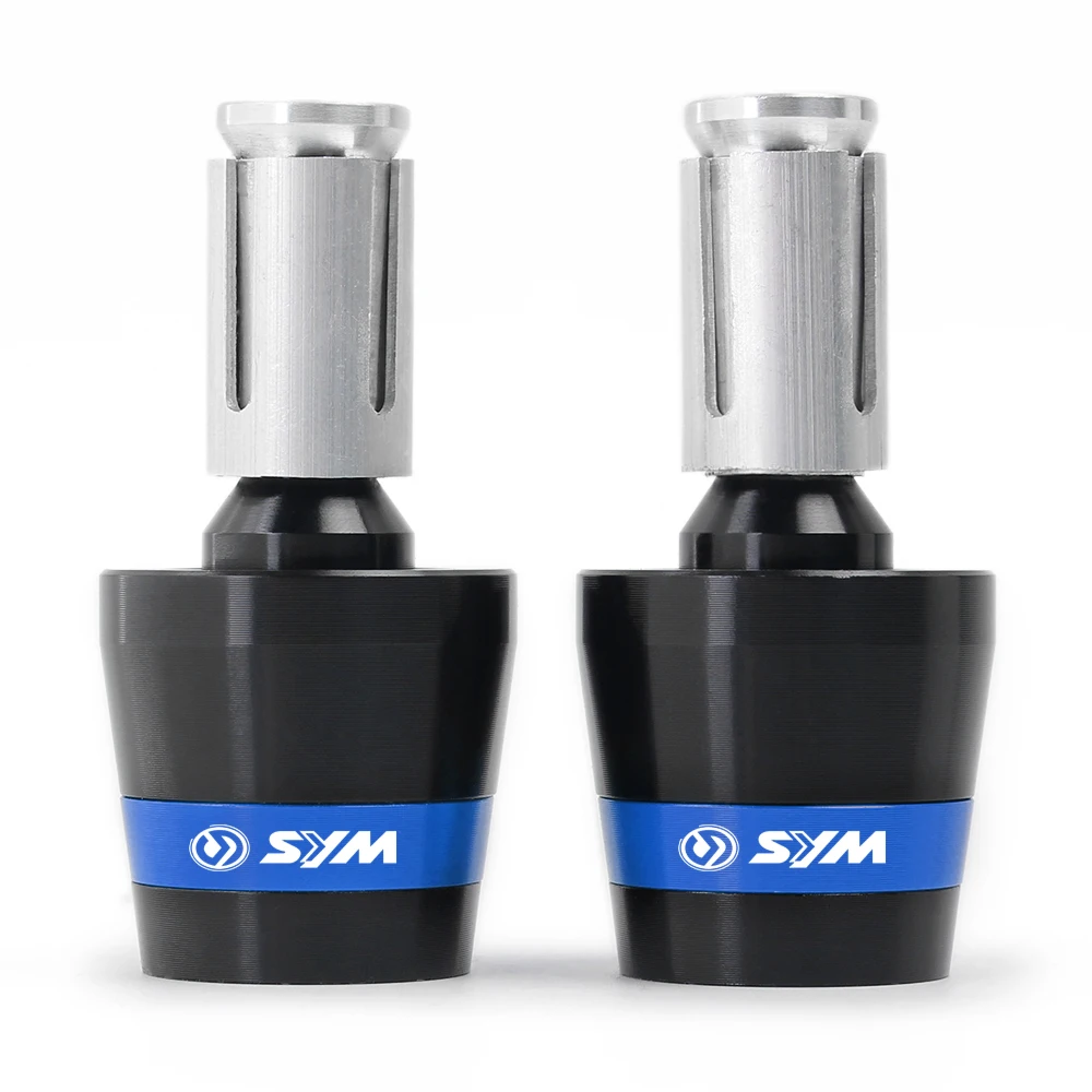 Высокое качество мотоцикла CNC руль ручки руля концы крышки слайдер Для SYM CRUISYM150 180 300 CRUISYM GTS 300 300i - Цвет: Blue