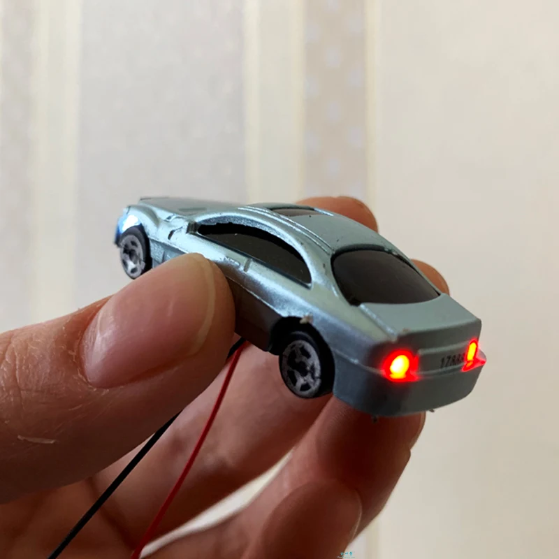 20Pcs Model Verlichte Auto's, Model Spoorweg