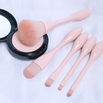 

5pcs Makeup Brush Barrel Brush Set Fashion Colorful Beauty Shadow Blush Brush Loose Powder Brush Eye Makeup Brush