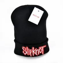 Логотип Slipknot шерстяные шапочки 6 цветов вязанные мужские зимние головные уборы для мужчин и женщин теплая шапочка-бини вязаная шапка хлопок шапка