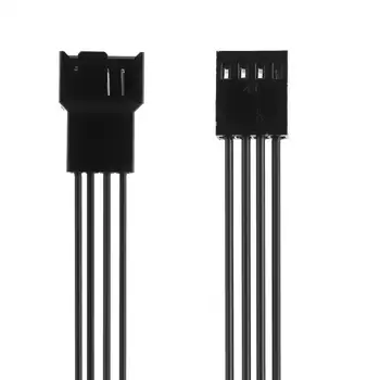 

25cm/9.84'' Motherboard Extension Cable 4Pin Female to PWM Fan 4Pin Male Power Adapter Splitter Converter Cable Wire Cord