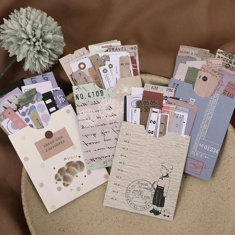 Винтажный стиль 45 шт. материал художественная бумага буквы цифры деко для