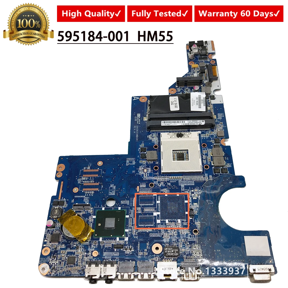 

For HP CQ42 G62 G42 G72 CQ62 laptop motherboard DA0AX1MB6H1 HM55 595184-001 Mainboard