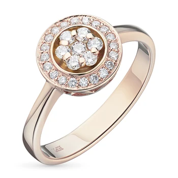 

A ring of red gold with diamonds e0201kts06150100