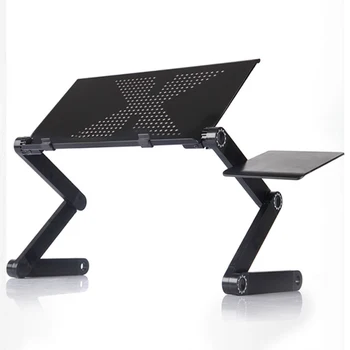 

Folding Computer Desk Portable Home Use Assembled Notebook Table High Quality Laptop Table with Mouse Plate Fast shipping