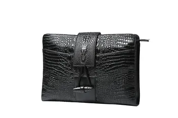 

Alligator Crocodile Leather Men Bag Clutch Business Casual Brand Envelope Clutch Bag Large Capacity Men Ipad Clutch Sac