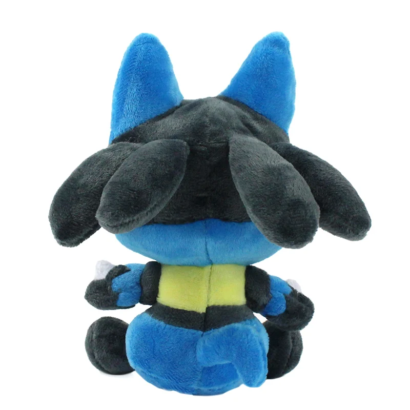 17 см аниме Q версия Lucario плюшевые игрушки мягкие животные кукла подарок на день рождения для детей