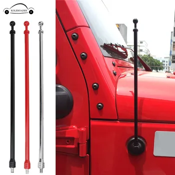 

For Jeep Wrangler TJ 1997-2006 Antenna Car Radio Aerial Aluminum Vehicle AM FM Signal Amplifier Aerial 14" Engine Hood Side Mast