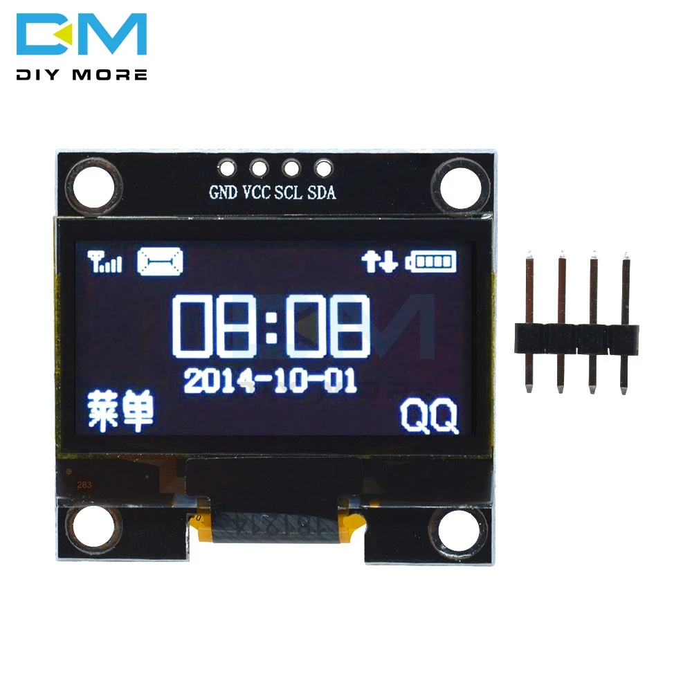 128x64 SSH1106 4PIN 1,3 "1,3 дюймов IIC I2C Серийный Цифровой OLED ЖК-дисплей белый синий модуль для Arduino 12864 ЖК-экран