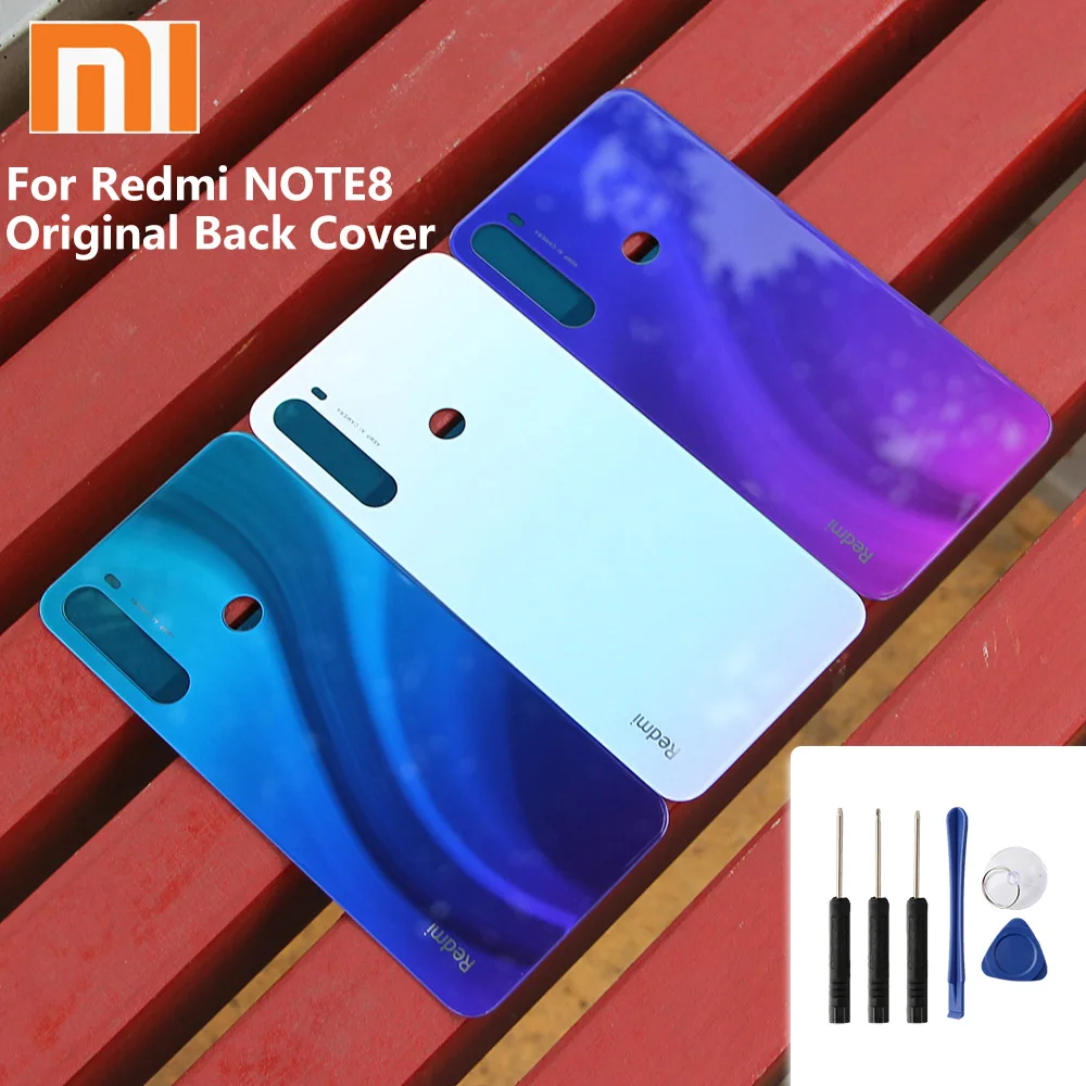 Оригинальный стеклянный чехол Xiao Mi Xiaomi задняя крышка батарейного отсека для Redmi