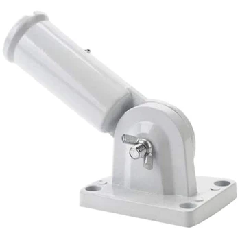 

Metal Flagpole Holder with Screws, Adjustable Wall-Mounted Flagpole Holder, Multi-Position Flagpole Holder