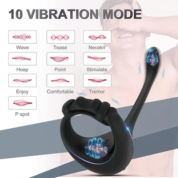 Sexy Toys Cockring for Men Bluetooth Penis Cock Ring Vibrator Adult Goods for Men Delay Ejaculation Wireless APP Masturbators 5