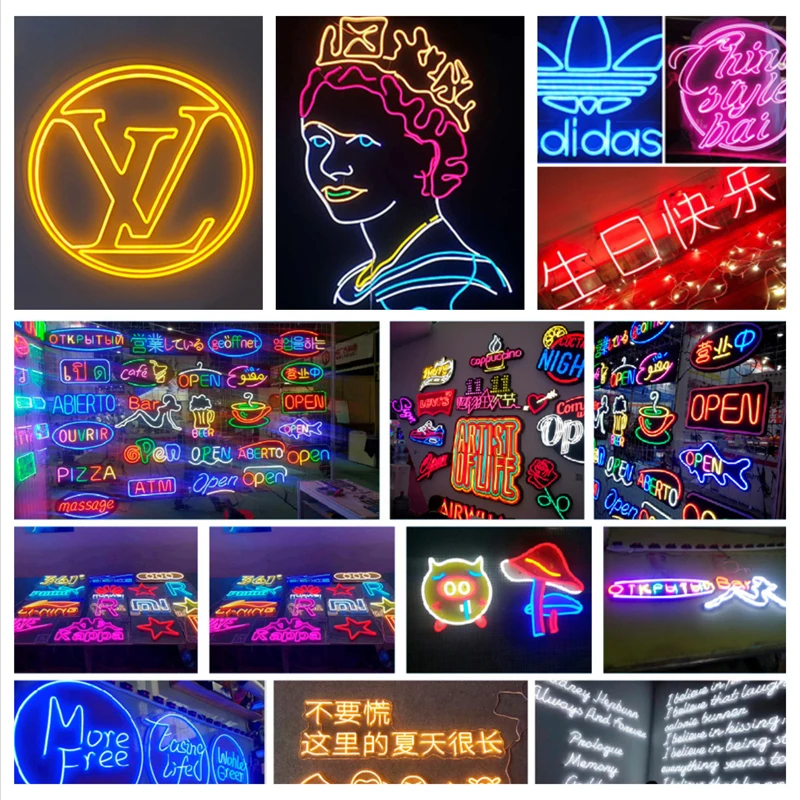 2021 New 6mm 8mm 12mm S Bendable Separate Newly Flexible Silicone Neon  Strip RGB For LED Neon Sign Waterproof IP67