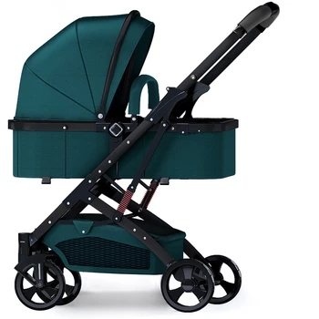 

6.9Kg Adjustable Luxury Baby Stroller 3 in 1 Portable High Landscape Luxury Stroller Hot Mom Pink Stroller Travel Pram Pushchair