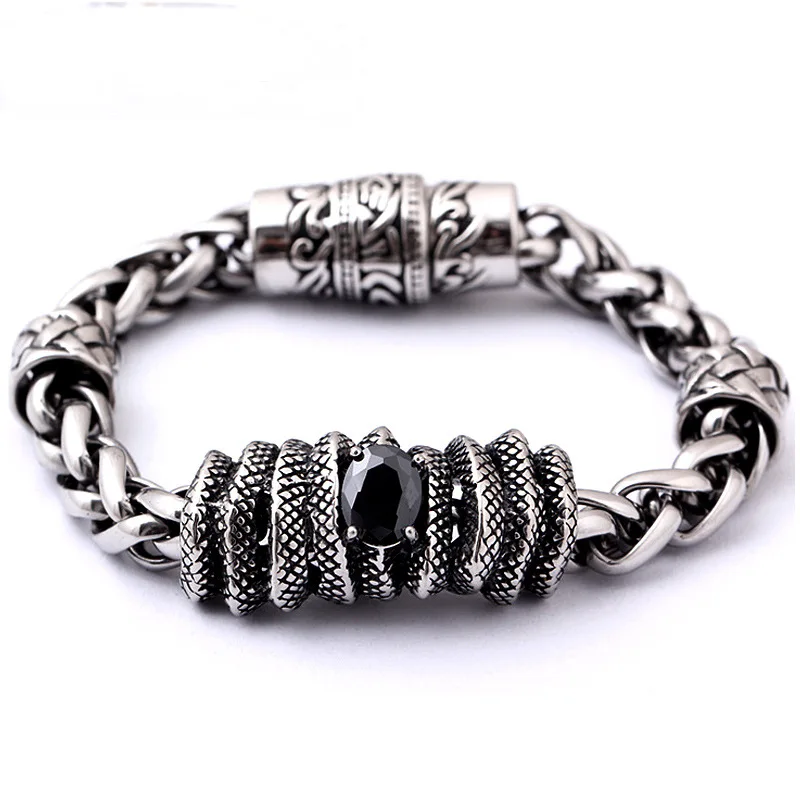 

Stainless Steel Bracelet Bracelet Magnet Buckle Jewelry Women's Bracelet
