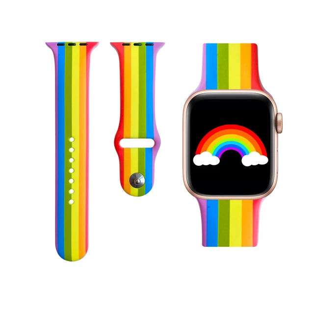 Akatsuki Sun-flower Cactus Akira For iwatch Apple Watch Strap Silicone Band Replacement 38mm 40mm 42mm 44mm Series 3 4 5 6 7 SE 13