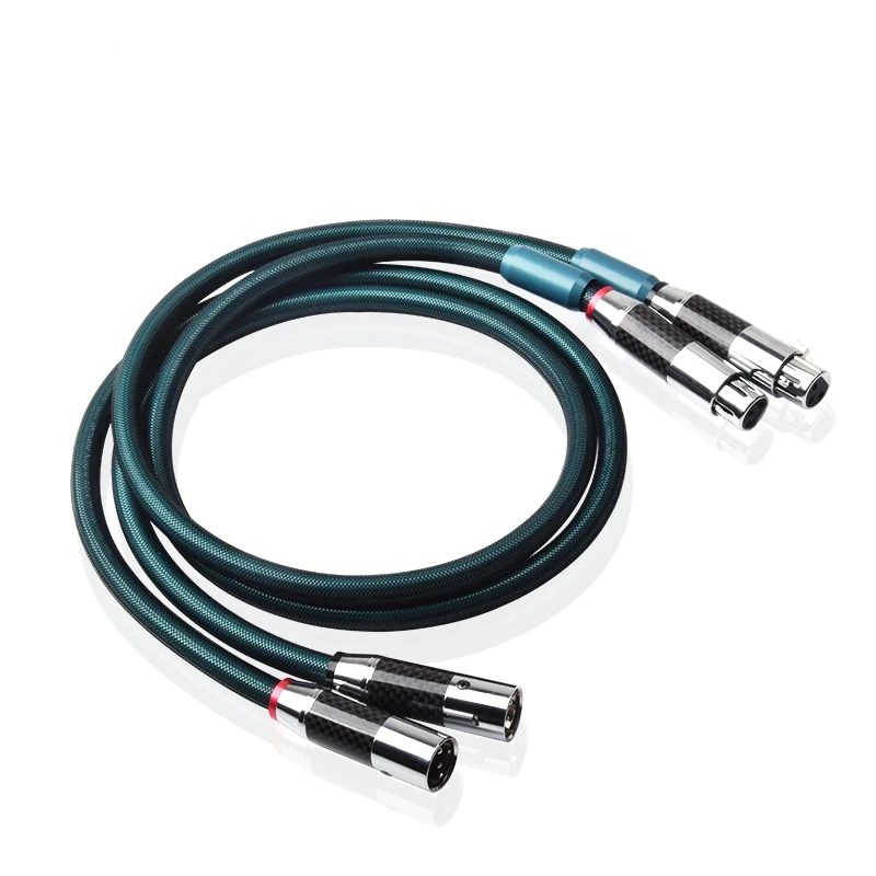Y 056 XLR 8N OCC silver plated HIFI XLR audio cable XLR male and female