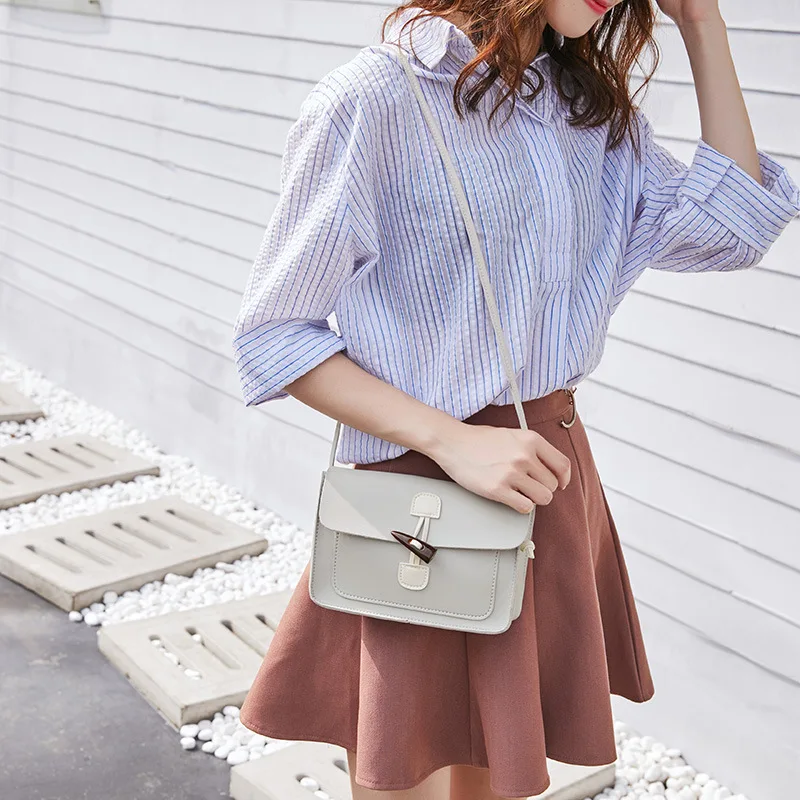 

2018 Summer on New Style Korean-style Versatile Cool Lock Shoulder Bag Fashion Cross-body Rope Bag Mobile Phone Bag Fashion