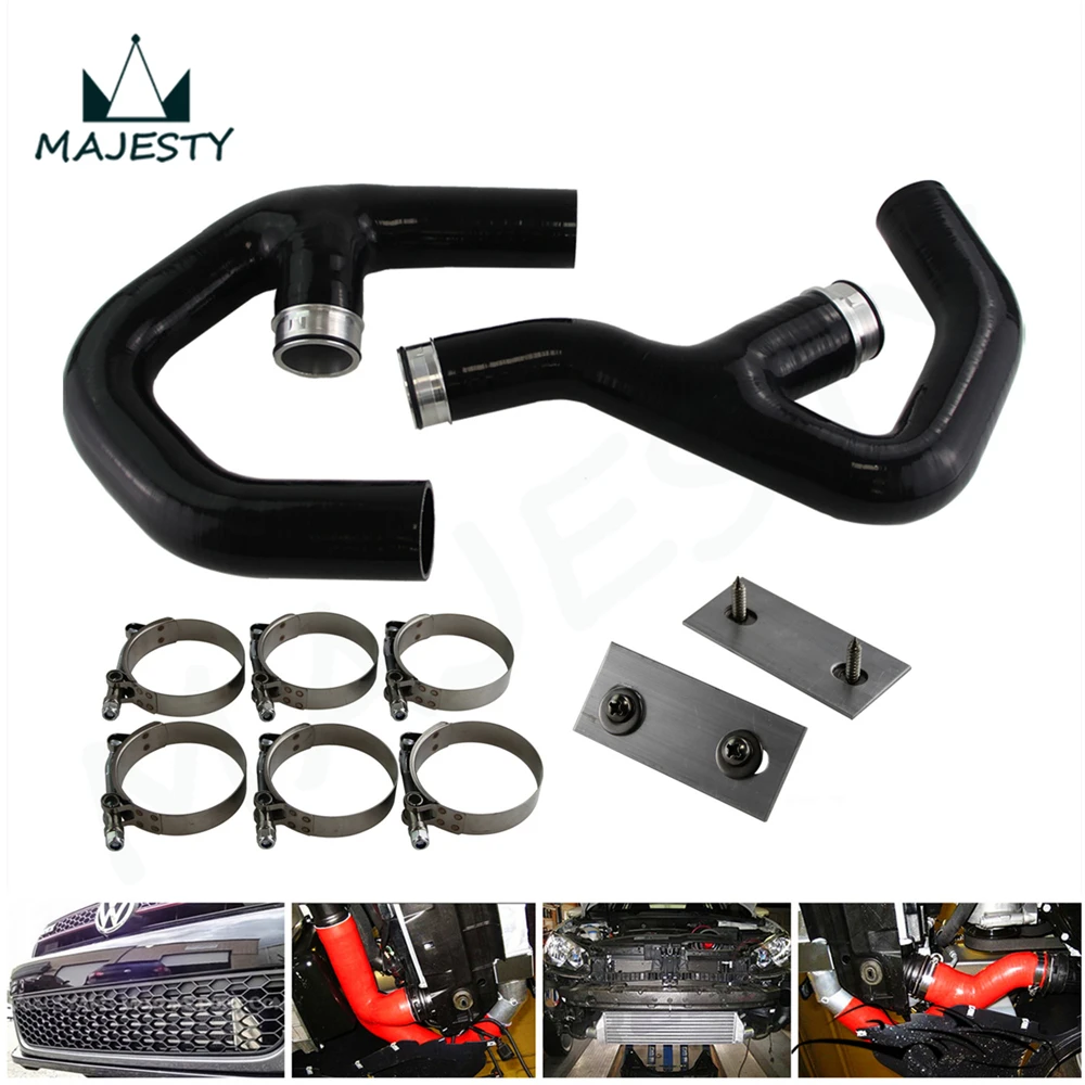 Silicone Intercooler Hose+fittings Fits For Vw Golf Mk5 Mkv Gti 2.0 Fsi