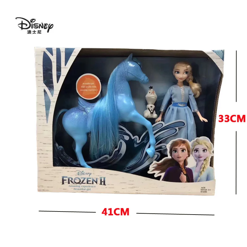3 шт./компл. Горячая disney «Холодное сердце» 2 платья Эльзы и Анны Снежная королева лошадь фигурку Олаф Кристоф Свен Аниме Куклы Фигурки из ПВХ игрушки
