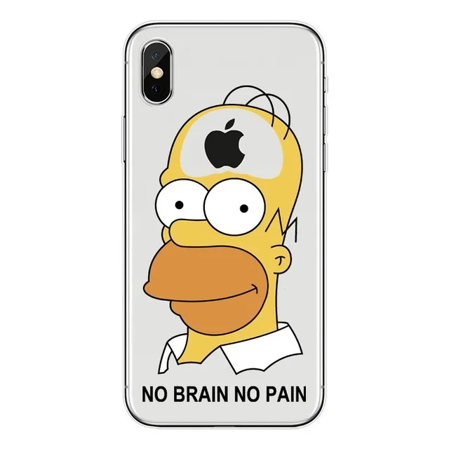 Homer J. Simpson Телефон чехол для iPhone 5 5S SE 6 6s 7 8 P PLUS X XR XS MAX Милый Забавный модный мультяшный силиконовый чехол для телефона s