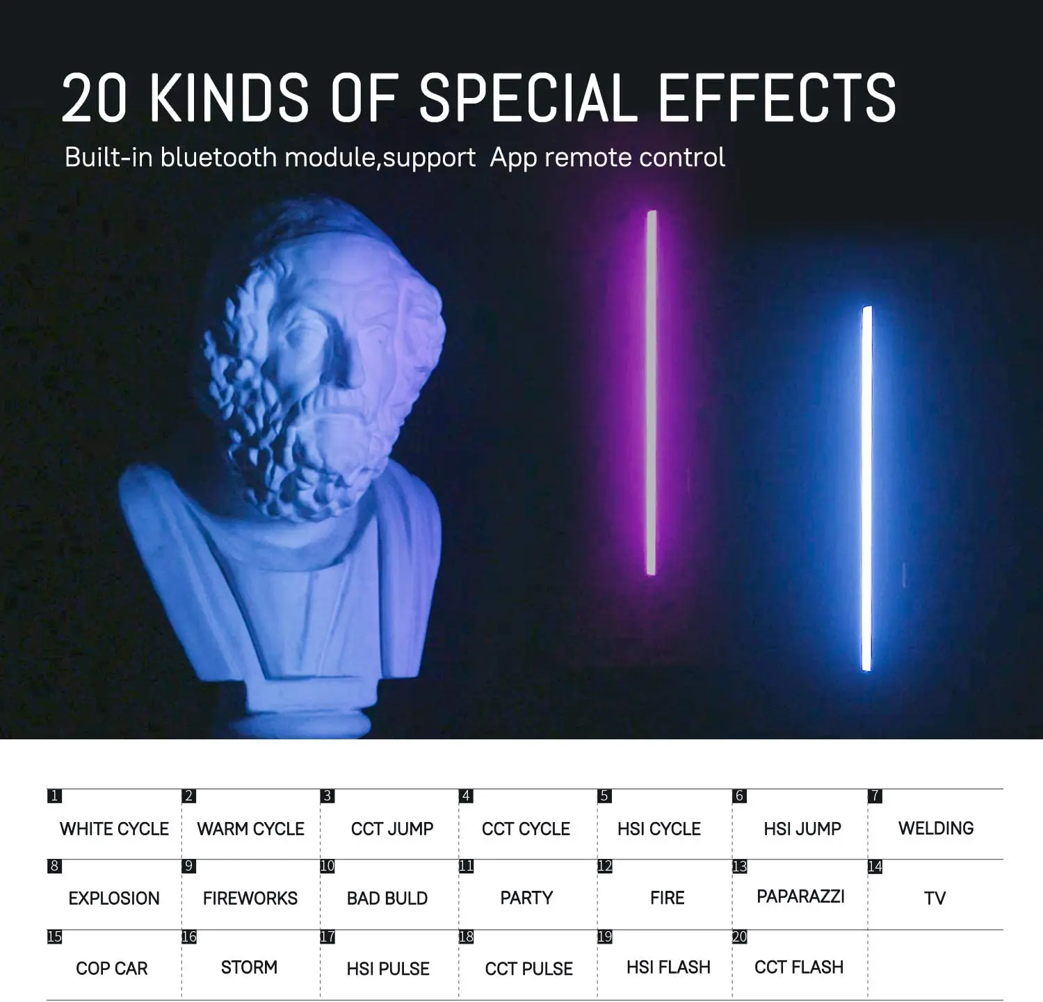 SOONWELL MT1 RGB LED Tube Light Waterproof Handheld Light Wand LED Video Light Stick for Photography Lighting Stick Android