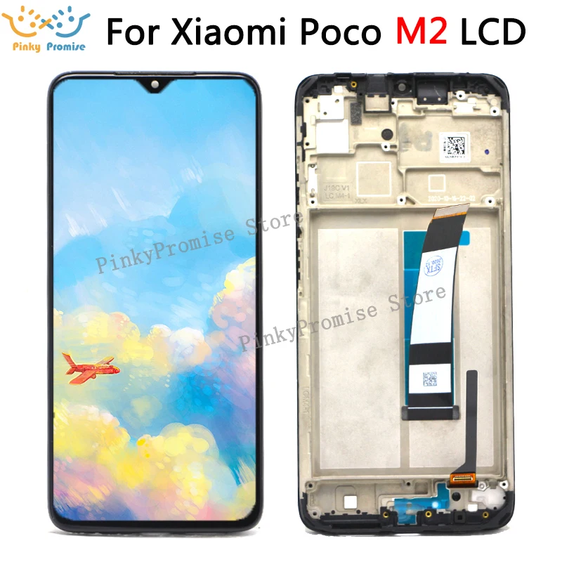 ЖК-дисплей 6 53 дюйма для Xiaomi Poco M2 MZB9919IN сенсорный экран дигитайзер сборная Замена