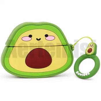 

Aertemisi 50 Pieces Avocado Soft Silicone Full Protection Shockproof Charging Case Cover with Keychain Airpods 1 & 2 Pro Case