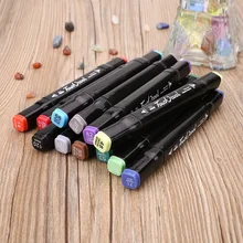 Цветные карандаши маркеры каллиграфия красками ручки с двумя кончиками художественный спиртовой дизайн маркер ручка маркер для граффити