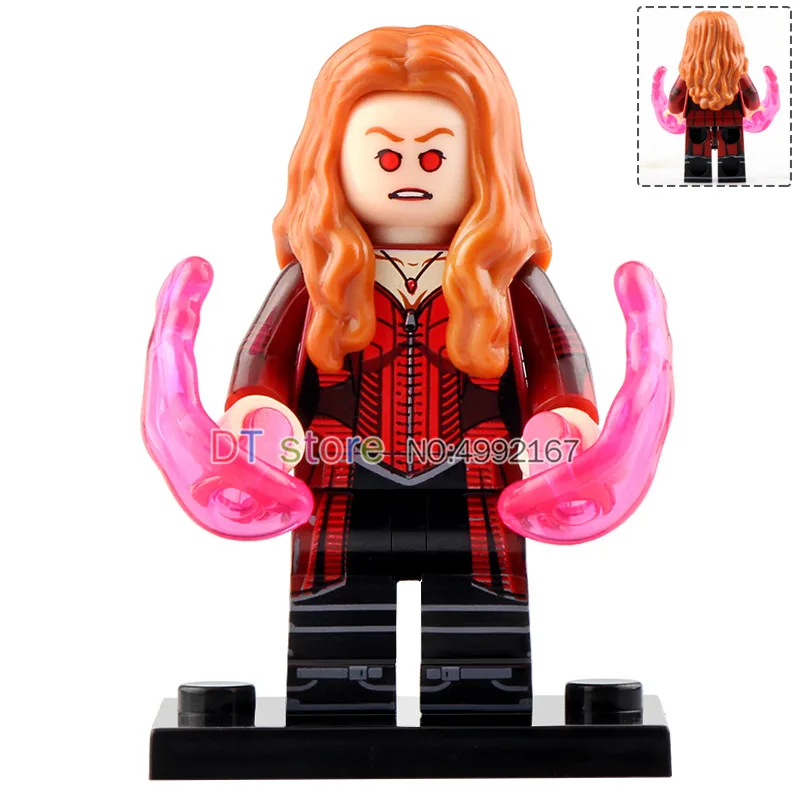 

20pcs/lot Building Blocks Doctor Strange Toy Thor Iron Man War Machine Captain Marvel Wasp Scarlet Witch Blocks WM6063