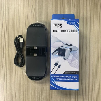 

Dual Port Controller Charger for PS-5 Game Controller Joystick Charging Dock Stand Station for PS5 Gamepad Control