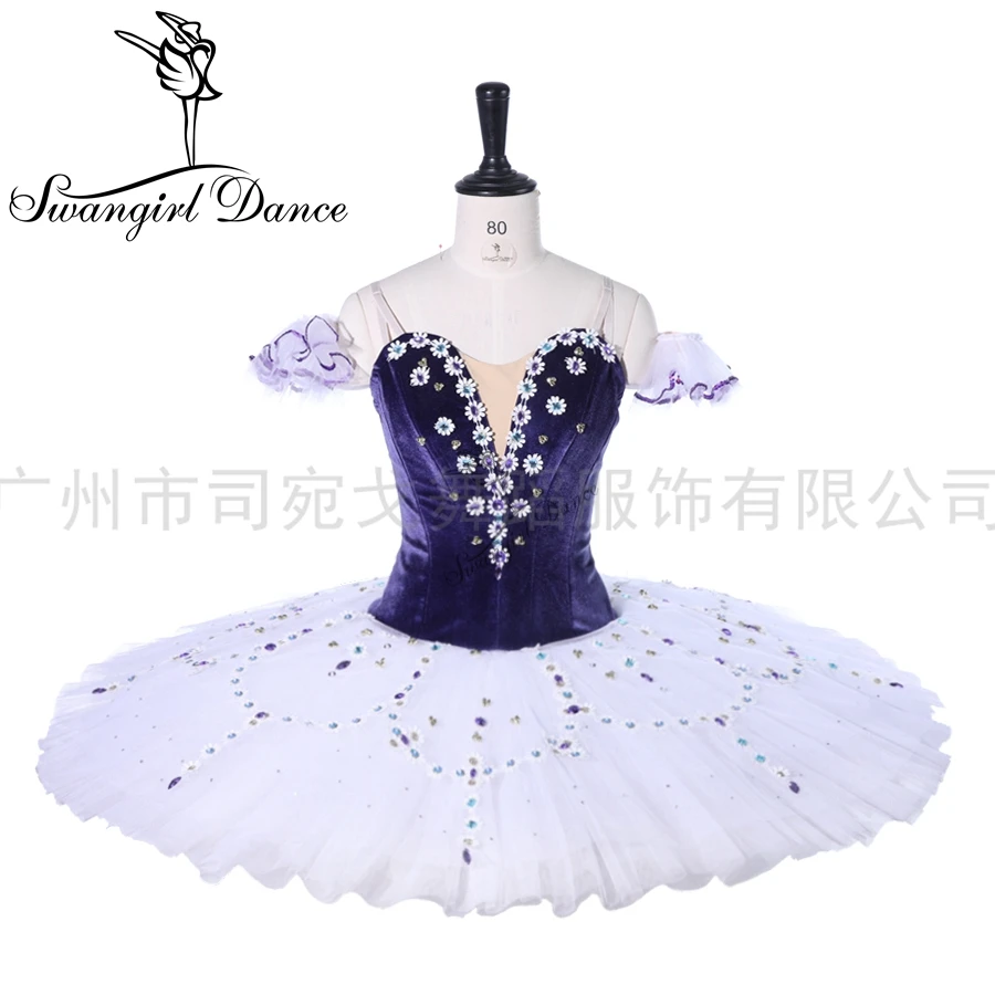 

prdark purple fairy tutu women professional ballet tutu ballerina pancake platter classical performance ballet costume BT9279