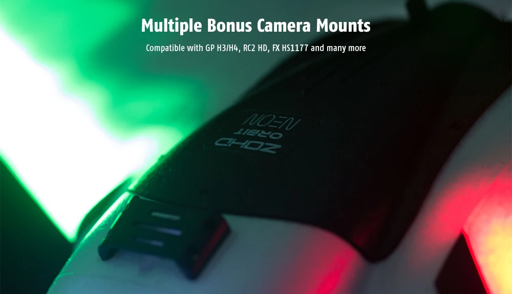 ZOHD Orbit Neon 900 мм размах крыльев EPP FPV ночное летающее крыло Интегрированный Светодиодный светильник полосы уличные игрушки RC самолет PNP
