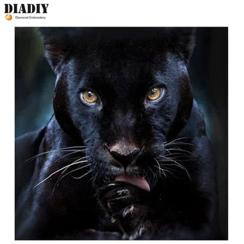 

DIADIY Diamond Embroidery Diy Diamond Painting Cross Stitch Kits Diamond Mosaic Panthers Full Square Diamond Embroidery Decor