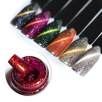 

UR SUGAR Glitter Magnetic Gel Magnet Cat Eye Laser Nails Gel Polish Soak Off UV LED Varnish Nail Art varnish 7.5ml
