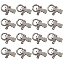 100 шт оцинкованная форма скобы+ 4 отверстия Регулятор для наружного кемпинга походов выживания веревки браслеты с пряжкой вспомогательный карабин