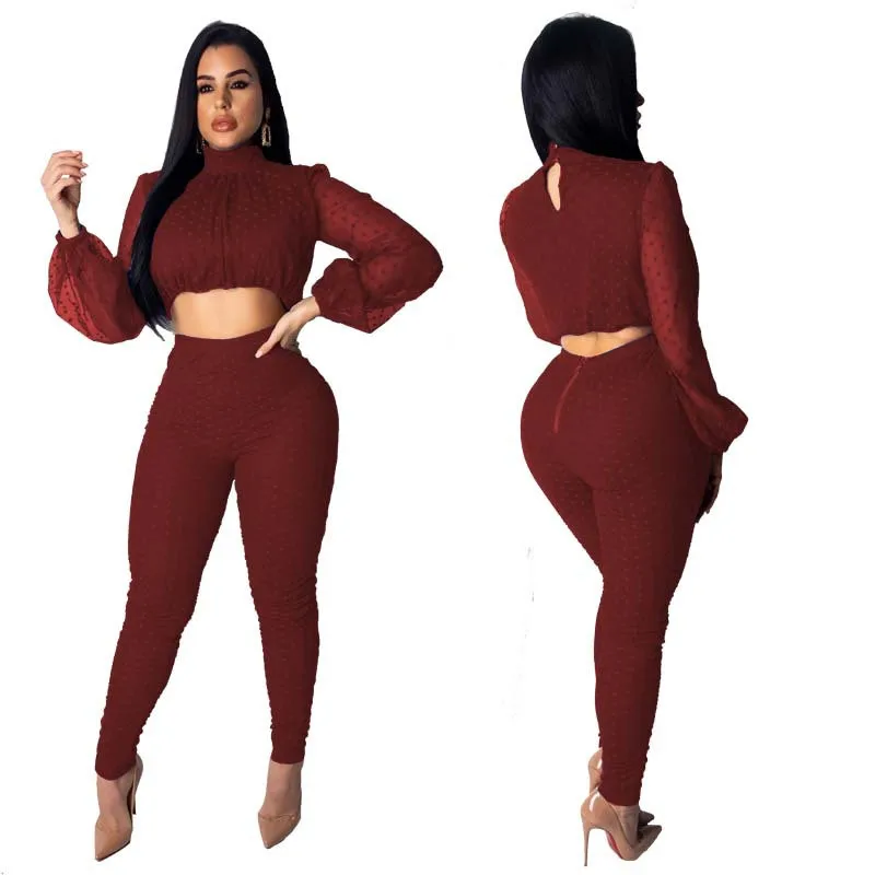 

Dotted Two Pieces Women's Sport Wear Dress