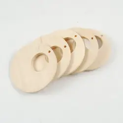 Искусственная Гипсофила для творчества 3 шт., материал для рукоделия 40/50 мм деревянная Геометрическая дерево серьги круглые серьги