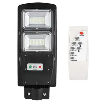 

Solar Powered 60W 120LED Wall Light PIR Motion Sensor Sconce Lamp with Remote Control for Road Corridor Garden
