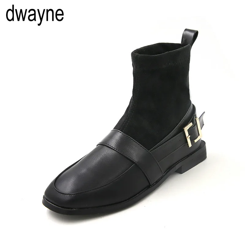 

2019 Ankle Boots Women Shoes Winter Zipper Round Toe Mid Heels 6CM Short Botas for Winter Boots Woman ghn78