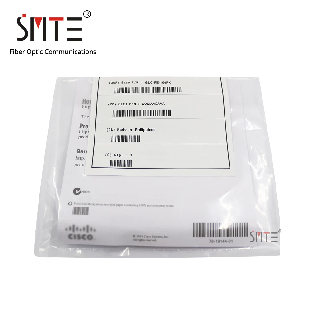 GLC-FE-100FX-RGD 100BASE-FX SFP модуль для Cisco Industrial Ethernet 100-MB порты 1310nm 2 км волоконно-оптический приемопередатчик