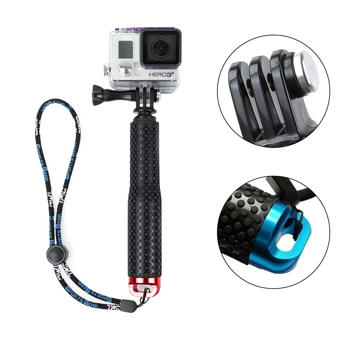 Аксессуары для камеры Go Pro ручной выдвижной полюсный монопод палка для селфи для GoPro HERO5 6 7 HERO4 Session HERO 5 4 3+ 3 2 1 SJ4000