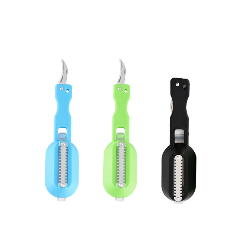 Knife for Fish Cleaning Scraper Stainless Fast Remove Fish Cleaning Peeler Scraper Bone Tweezers for Kitchen Convenience